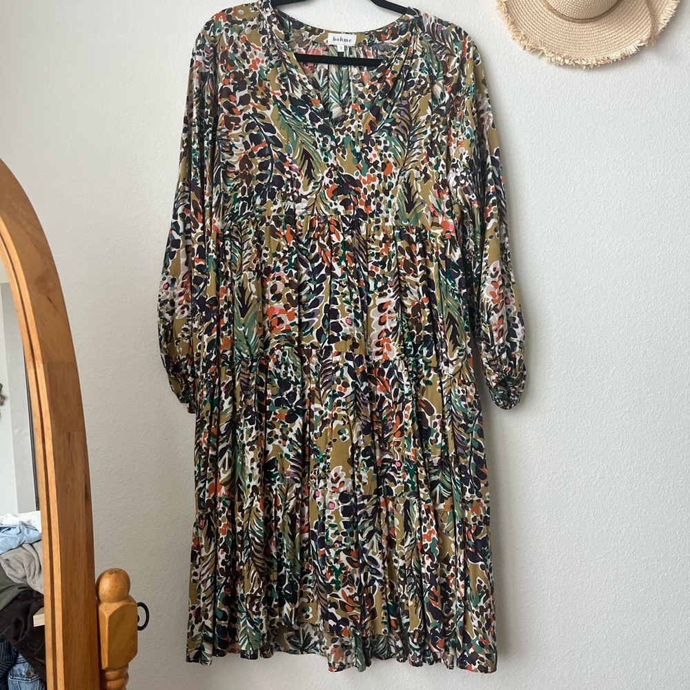 Bohme Lindie Midi Dress, Size S